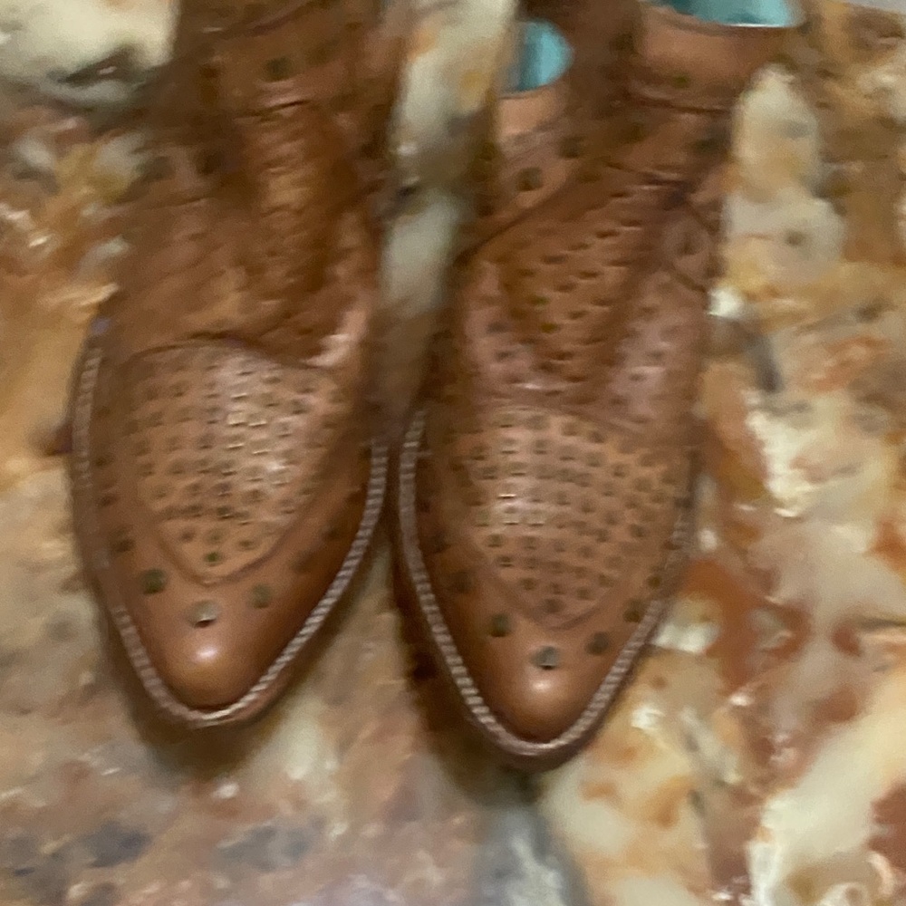 Corral TanLeather Studded Western Boots